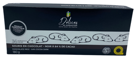 Boîte de 36 souris au chocolat noir