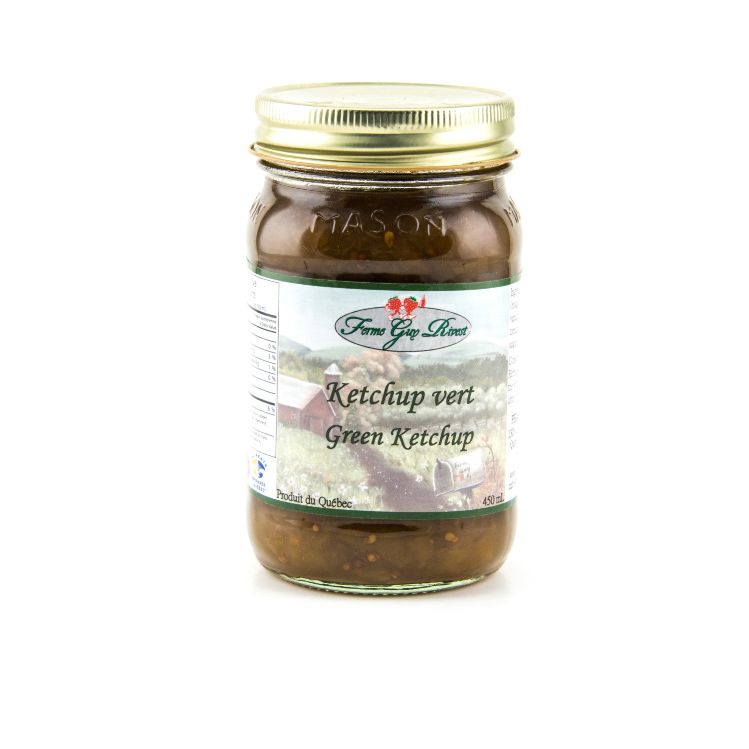 Green Ketchup Ferme Guy Rivest 450 ml