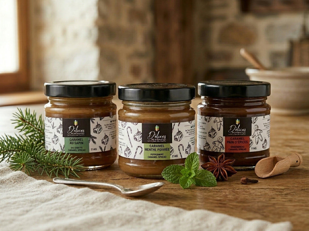 Trio de mini-caramels de Noel