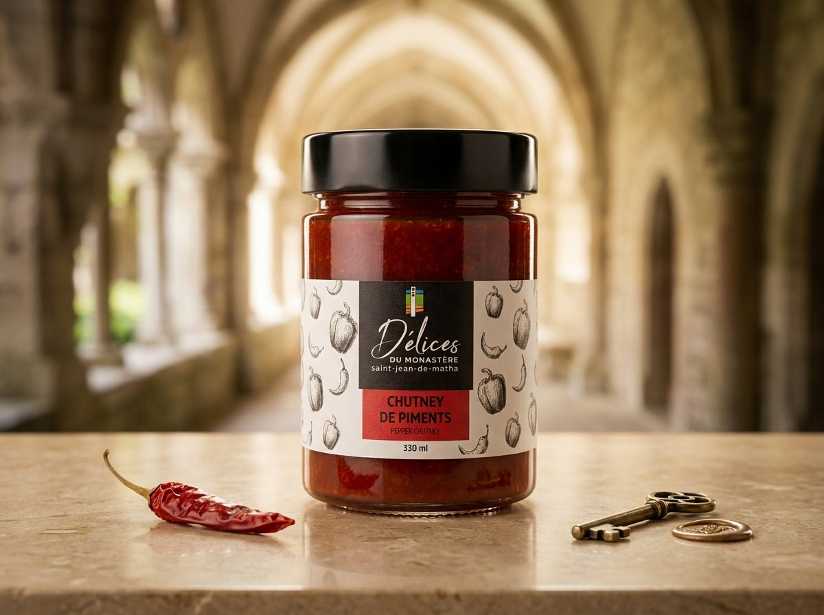 Chutney de piments Délices du Monastère 330 ml