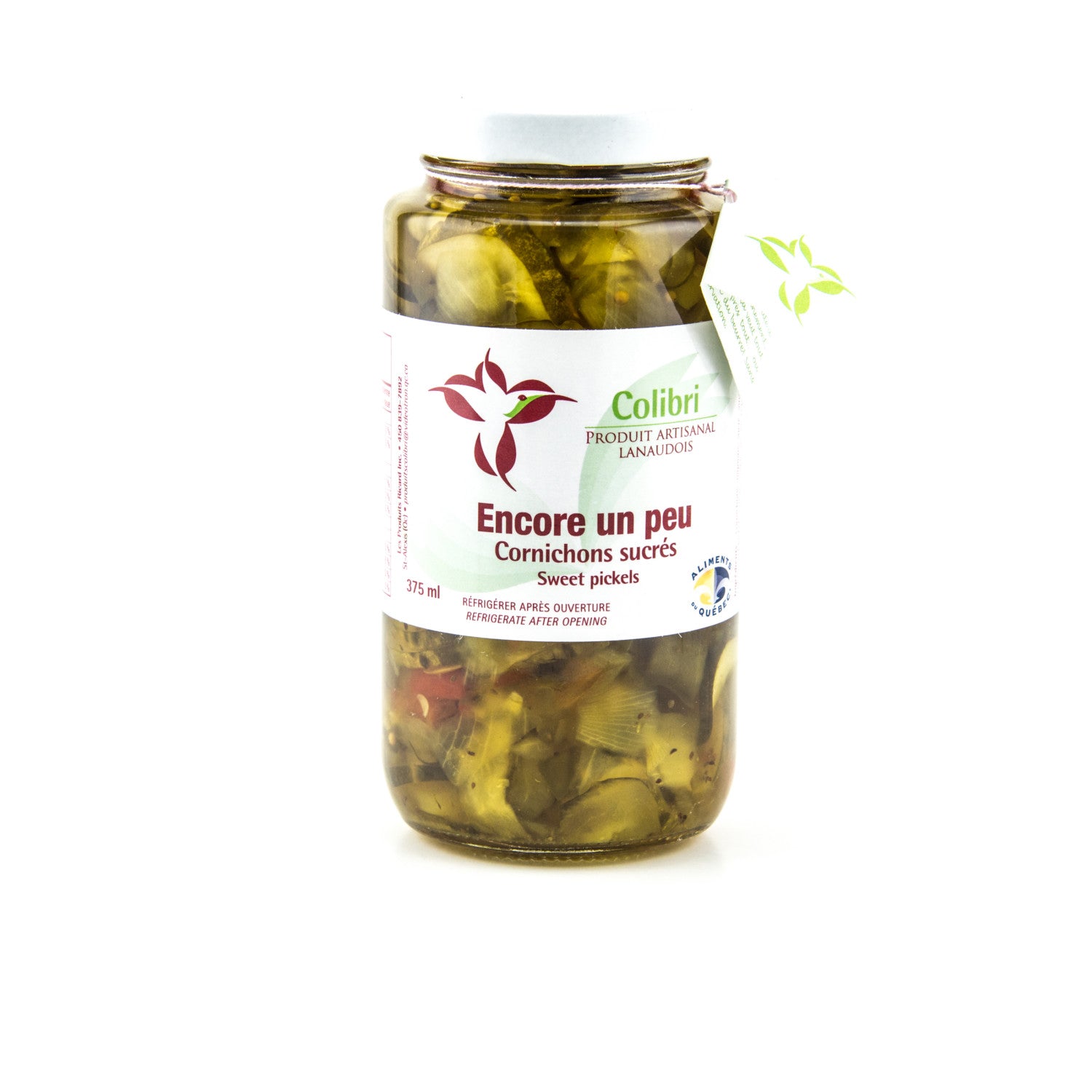Cornichons sucrés Colibri 375 ml