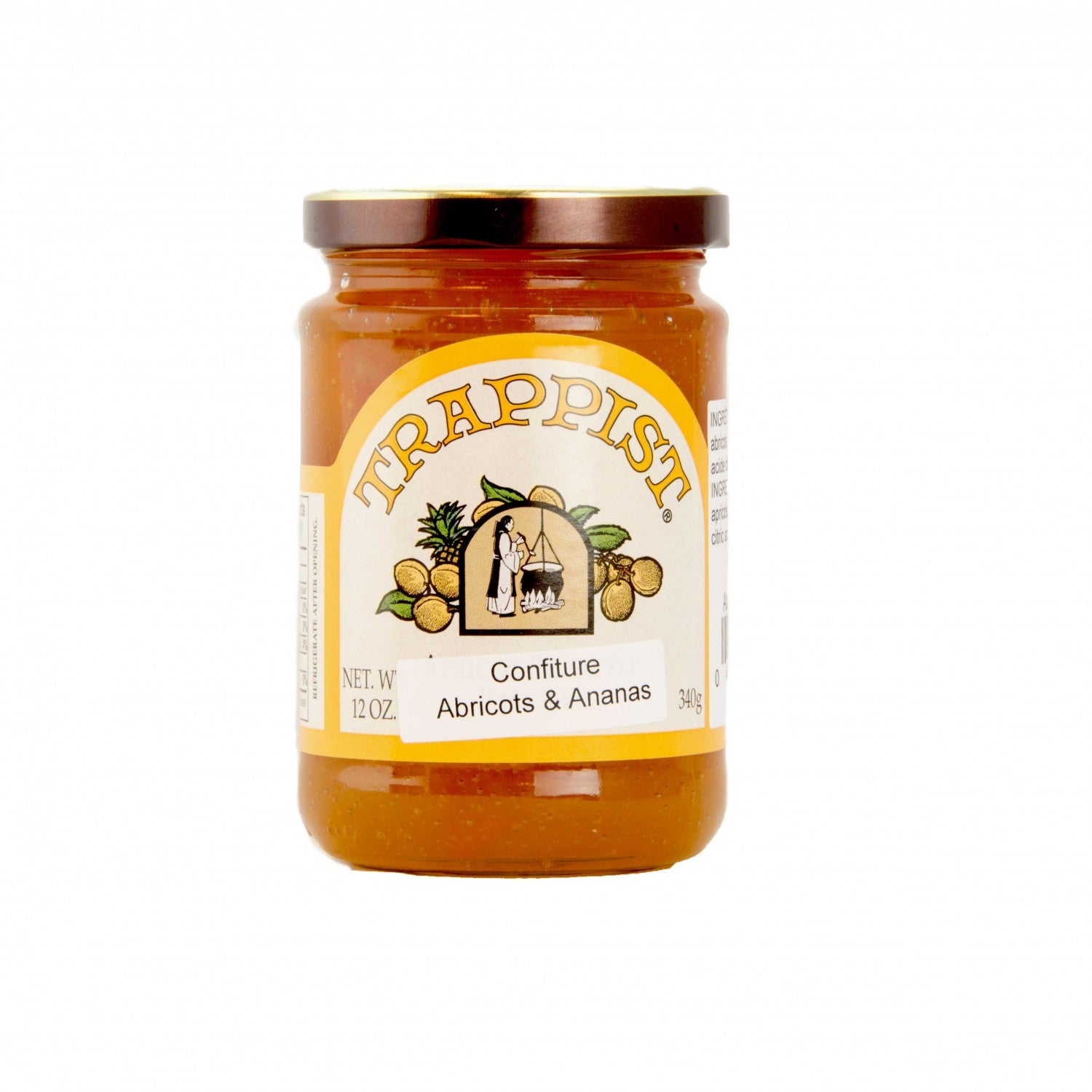 Confiture abricots et ananas Trappist 340 g