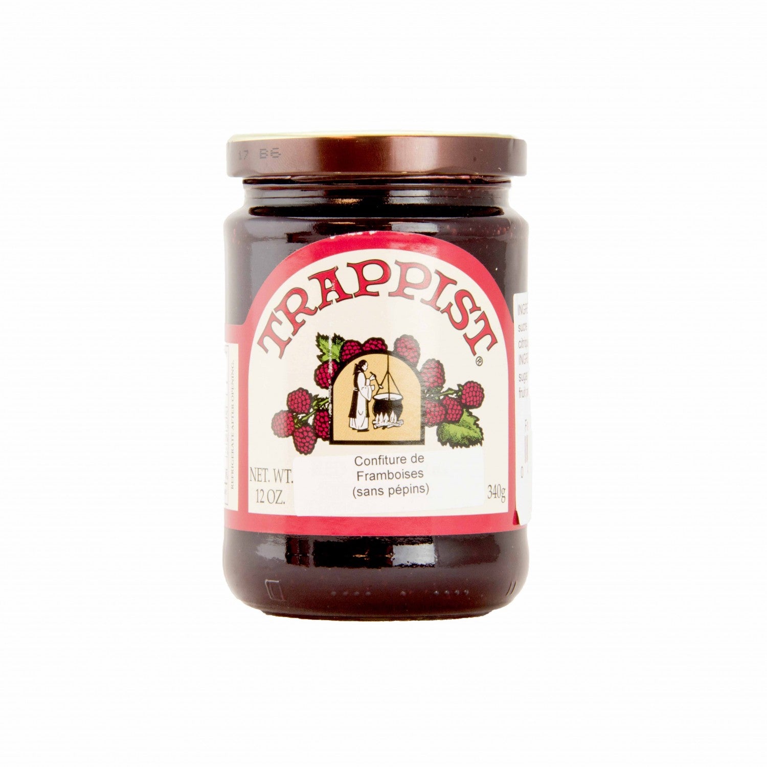 Confiture de framboises (sans pépins) Trappist