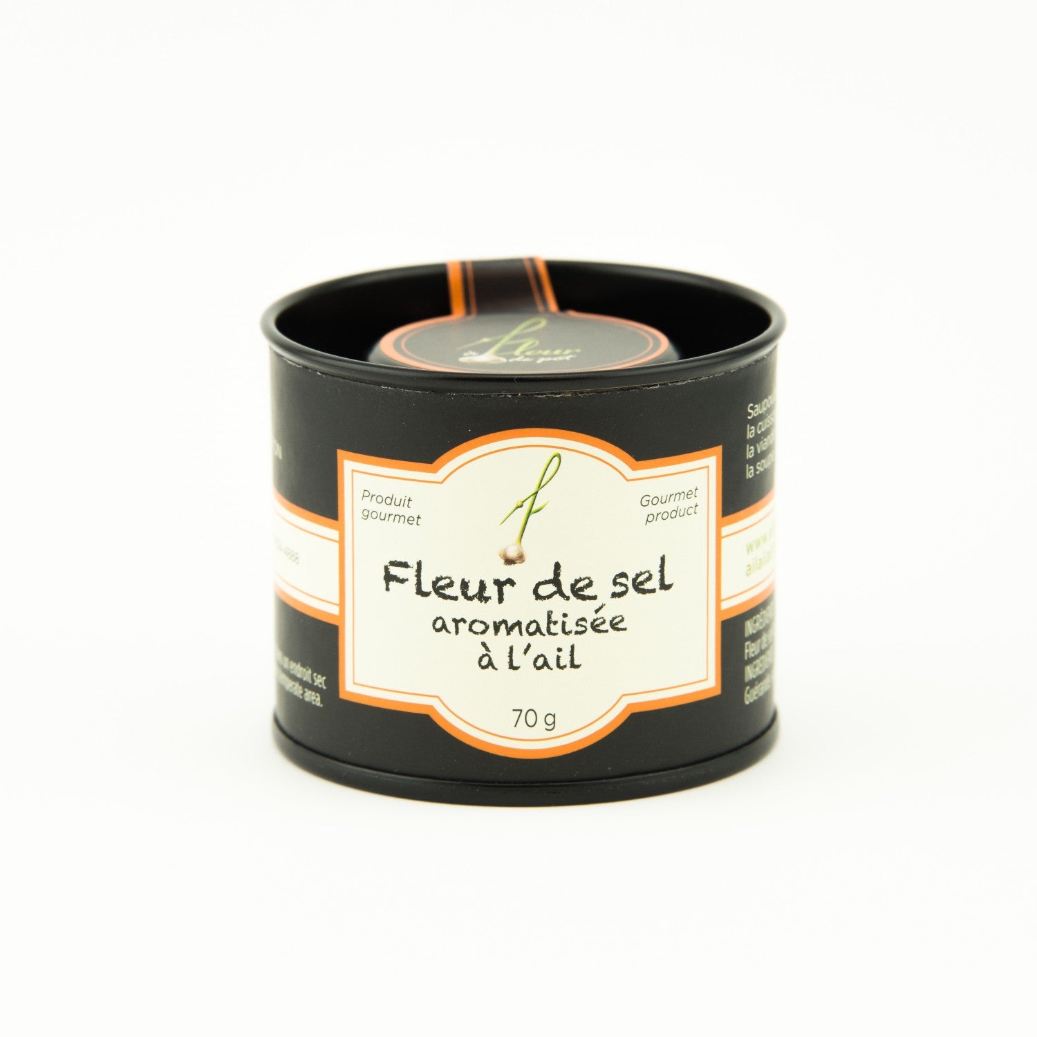 Fleur de sel aromatisée à l'ail À Fleur de Pot 40 g